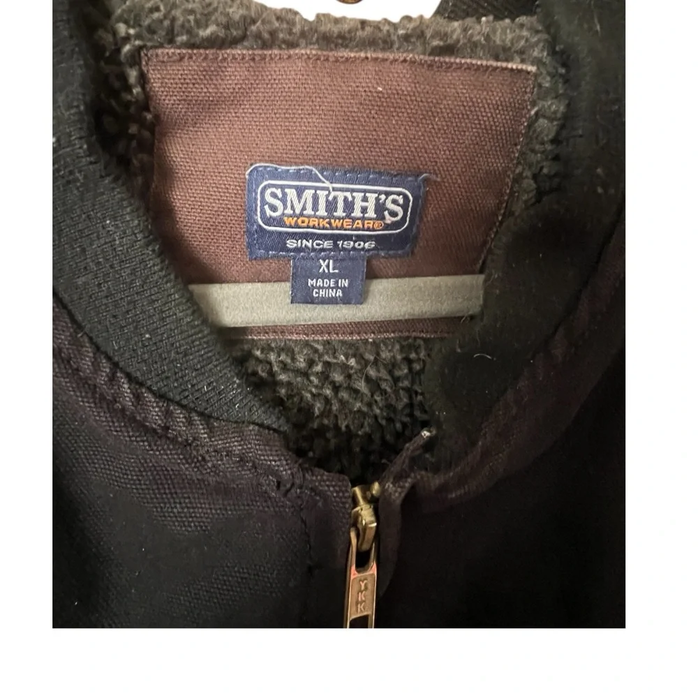 SMITH’S WORKWEAR Sherpa lined zip up vest. SZ. XL.